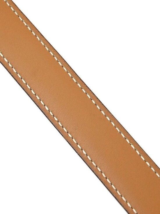 Hermes Black Box Calf Constance Reversible Belt #65 Small Good □B